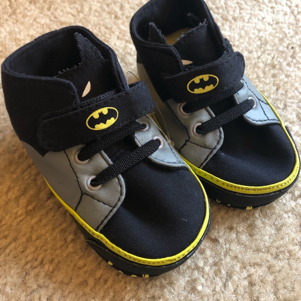Batman crib shoes